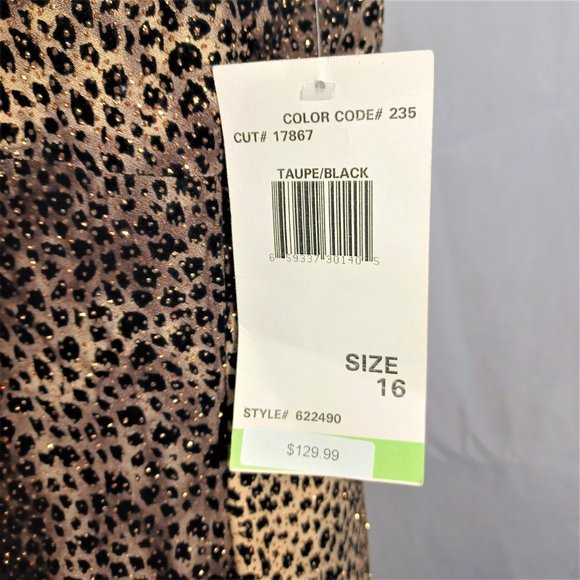 Onyx Nite Full Length Party/Cocktail/Evening Dress Size 16 NWT - Picture 5 of 8